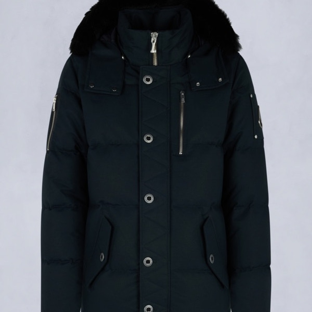 Moose Knuckles Navy Puffer Jacket, size small